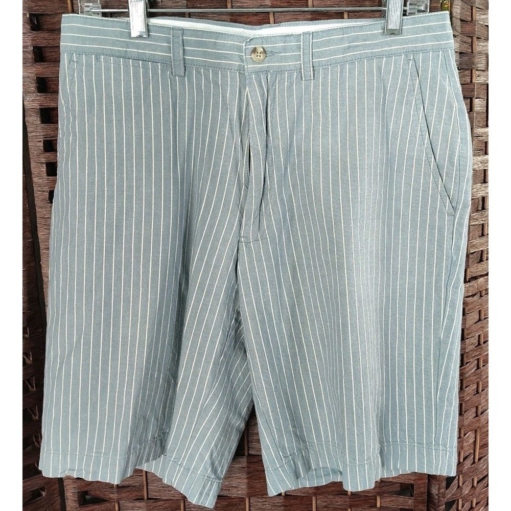 Polo Ralph Lauren Prospect Shorts Mens 31 Blue White Striped Cotton Chino Preppy